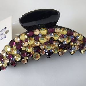 Handmade Large Acrylic Hair Claw (Swarovski)